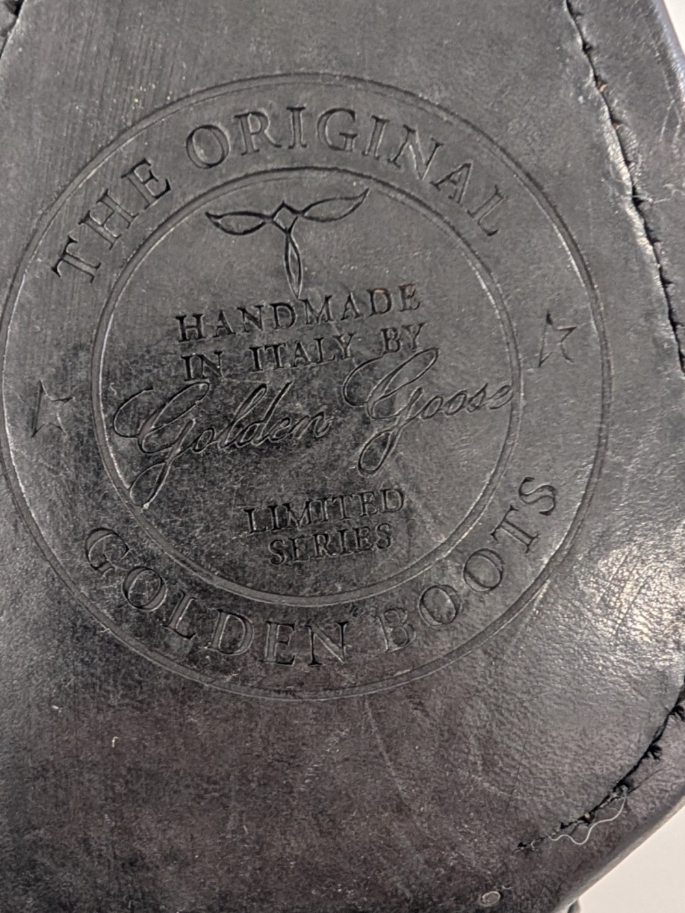 GOLDEN GOOSE Debbie Black Leather Western Ankle Boots Size 40 NWB Made In Italy - Picture 11 of 16